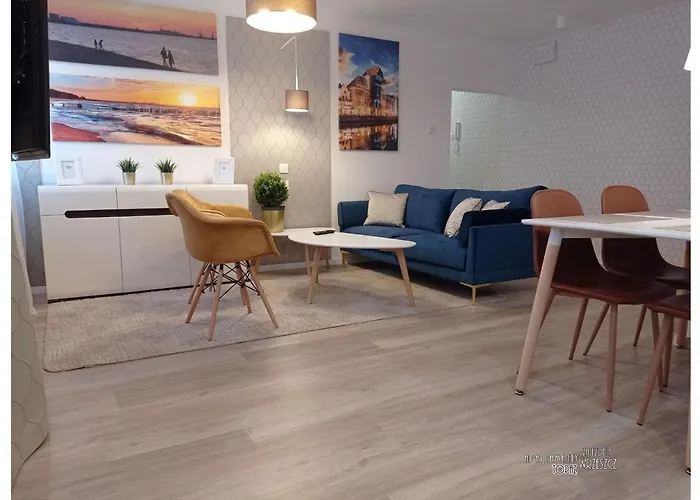 Apartament Topaz - 700 M Do Plazy - Brzezno - Azw Gdansk