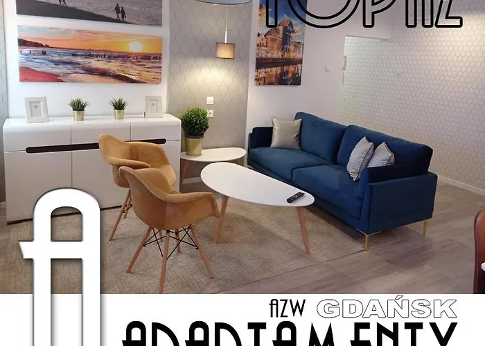 Apartament Topaz - 700 M Do Plazy - Brzezno - Azw Gdansk